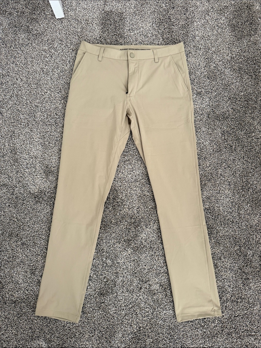 RHONE Slim Fit Khaki Chino Pants - Light Tan